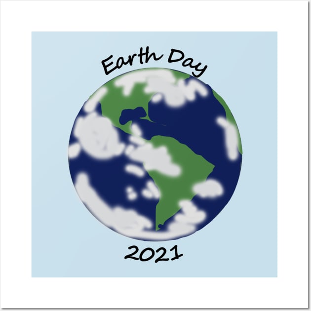 Planet Earth Day 2021 Wall Art by ellenhenryart